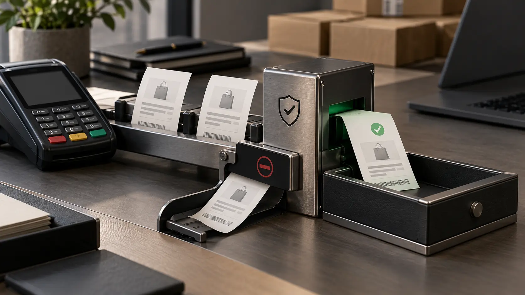 A verification gate accepting one payment operation while stopping a duplicate attempt