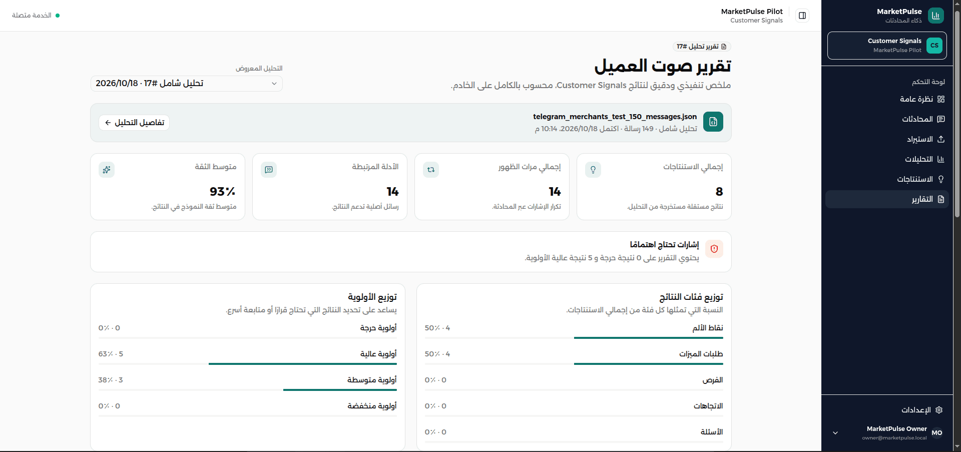 MarketPulse AI supplied project screenshot 2